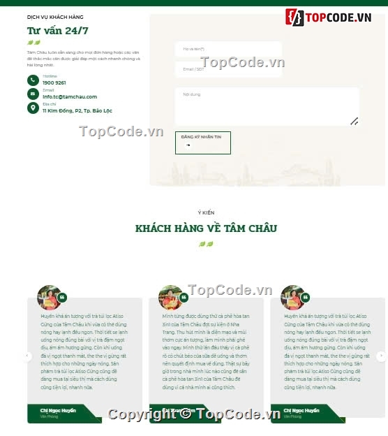 web bán trà xanh,trà đặc sản,trà cao cấp,Sharecode Website Bán trà đặc sản cao cấp